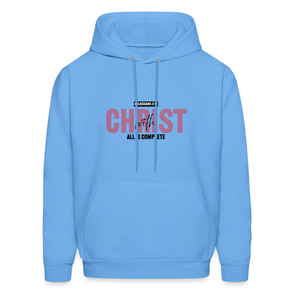 With Christ Hoodie - carolina blue
