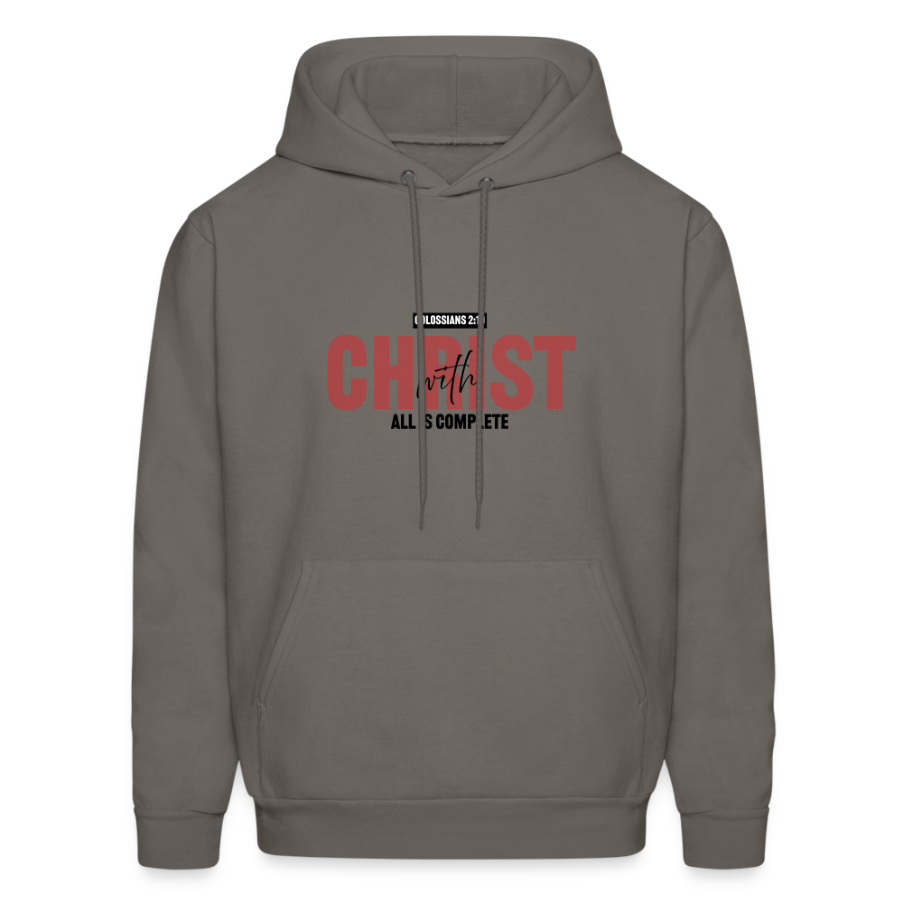With Christ Hoodie - asphalt gray