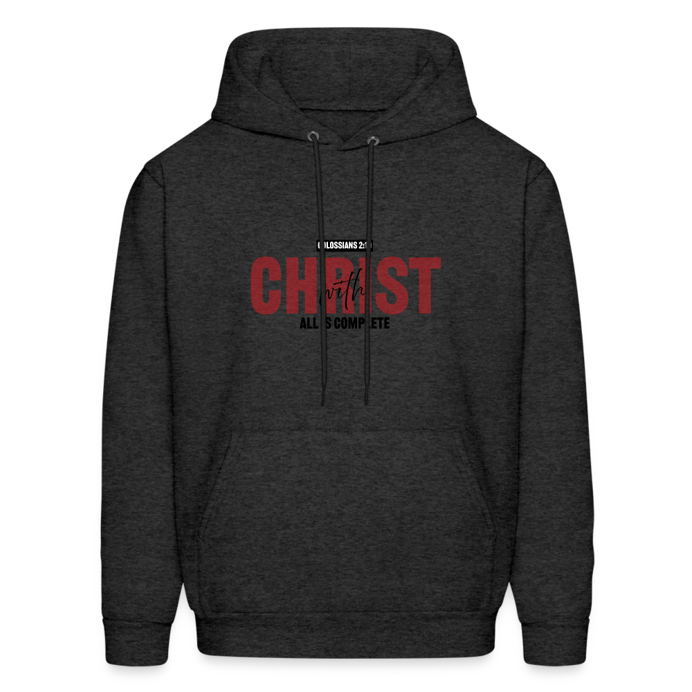 With Christ Hoodie - charcoal grey