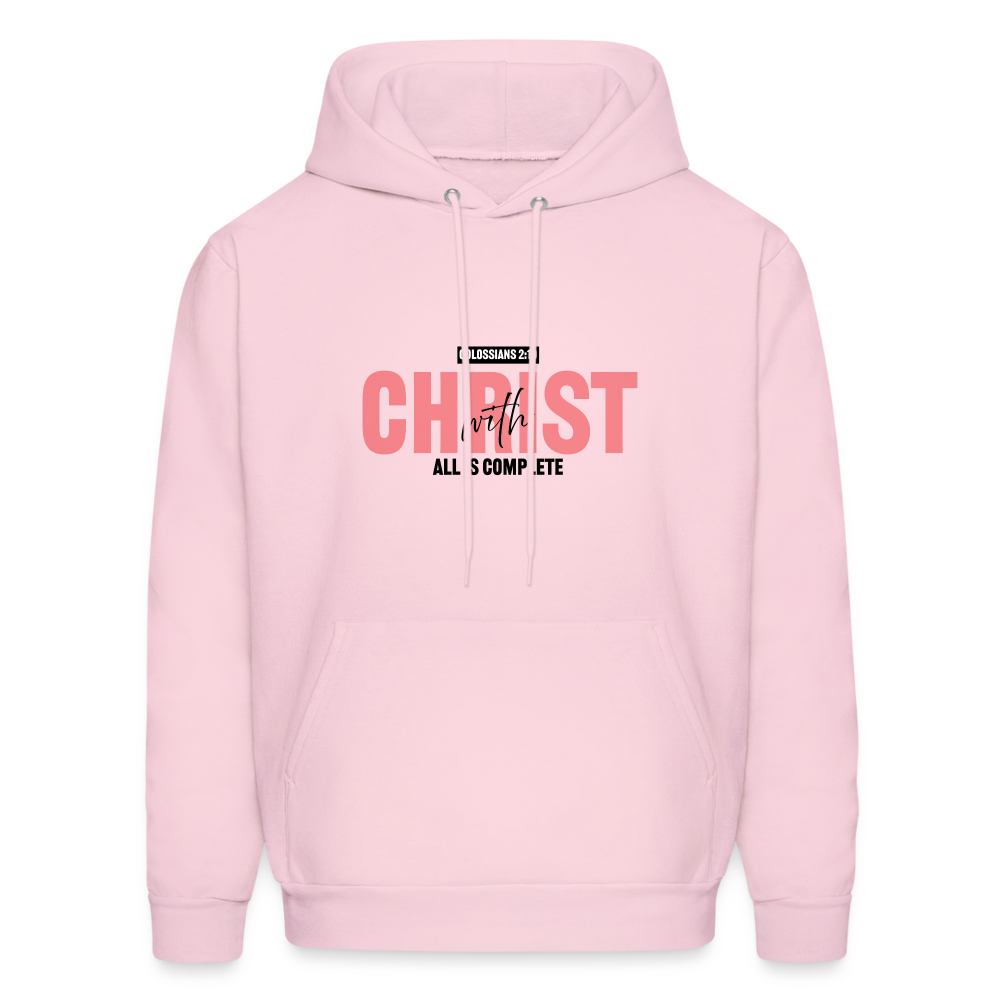 With Christ Hoodie - pale pink